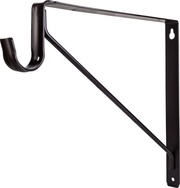 Dark Bronze Shelf & Rod Support Bracket for 1516 Series Closet Rods