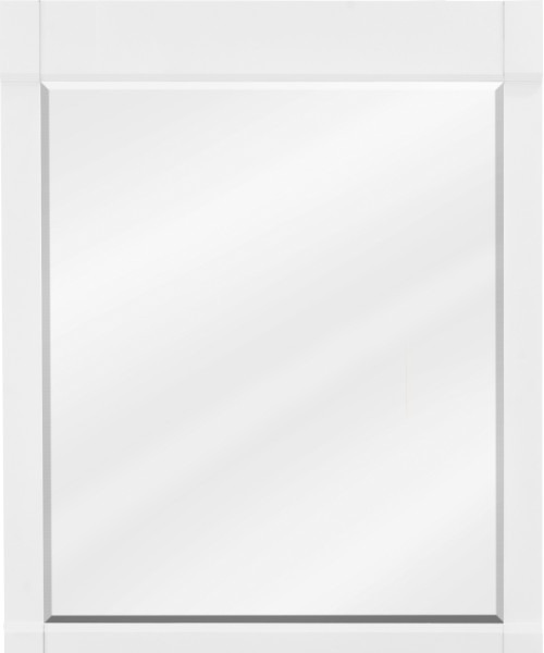 28" White Astoria Mirror