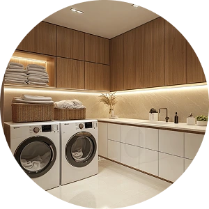 Laundry and utility areas