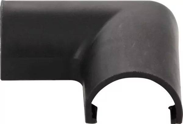 ohuqdo3lps13emuqsqgr Elbow Connector for Plastic Wire Manager, Black